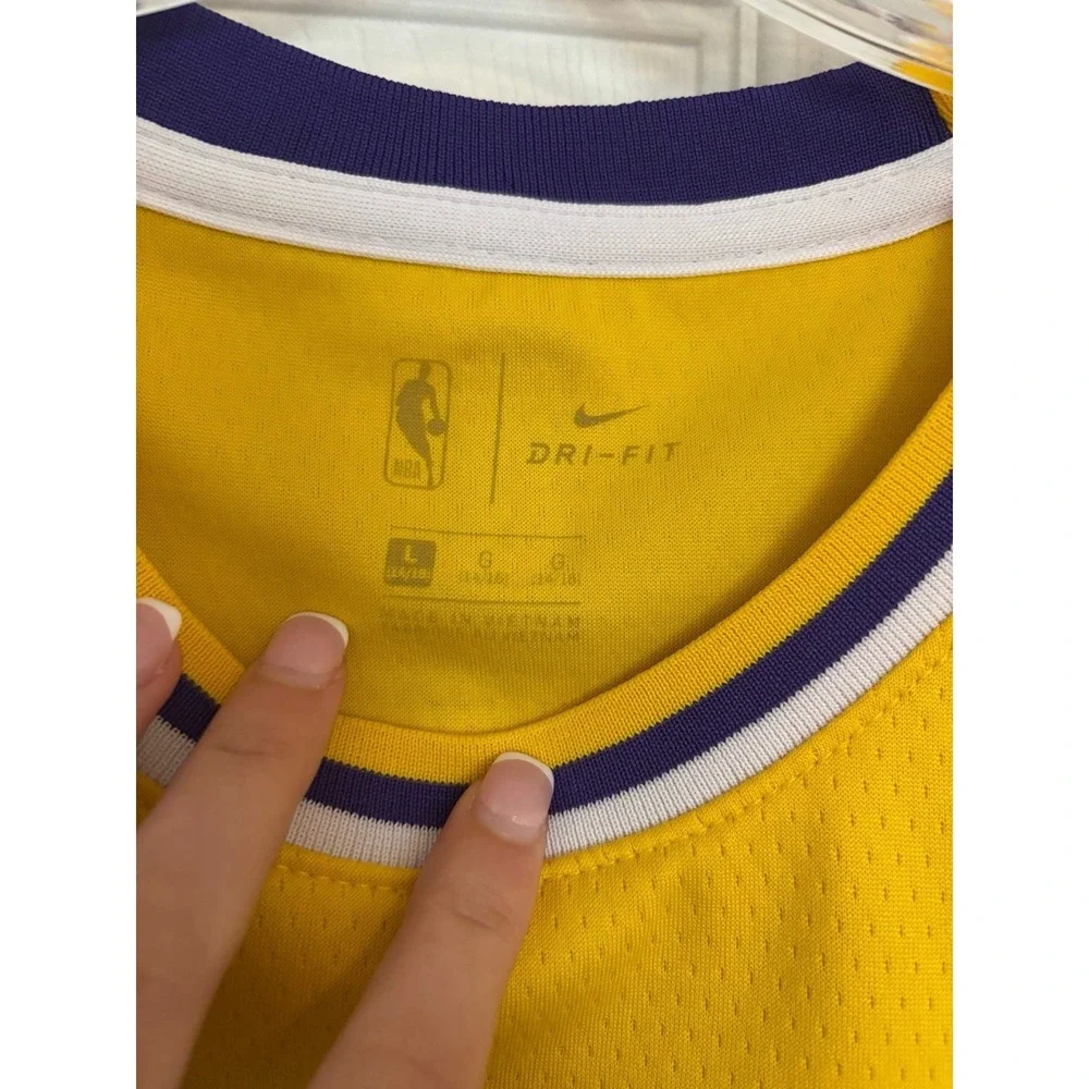 Nike NBA Los Angeles Lakers Lebron James #6 Swingman Jersey Sz Youth Large